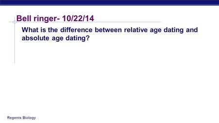 what is the difference between absolute and relative age dating