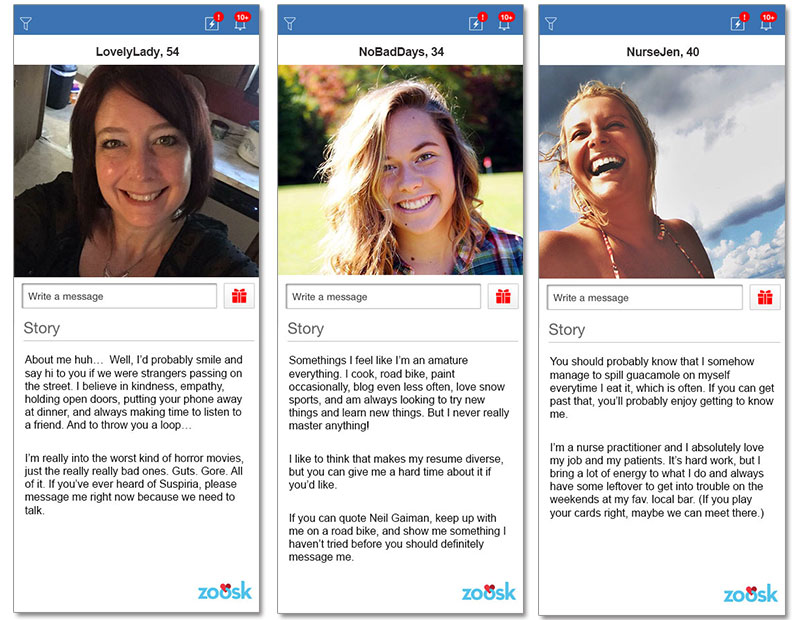 examples of good female online dating profiles