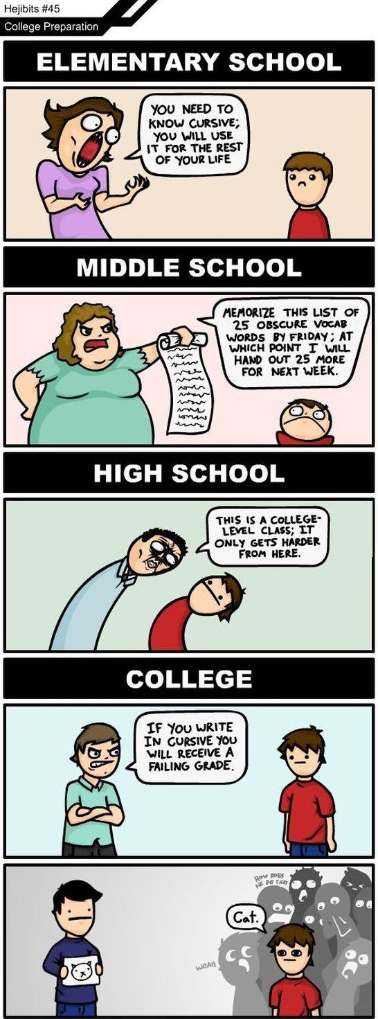 dating in college vs high school