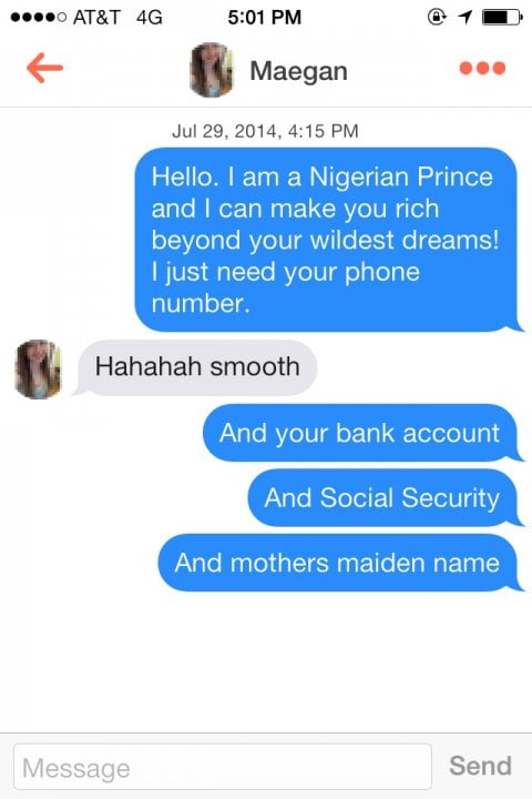 second message online dating examples